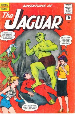 Adventures of the Jaguar 7 published by Archie with cover art by John Rosenberger