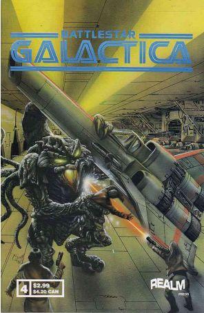 Battlestar Galactica (Realm) 4 published by Realm with cover art by Chris Scalf