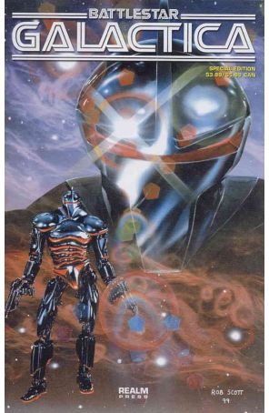 Battlestar Galactica Special Edition 1 published by Realm with cover art by Rob Scott
