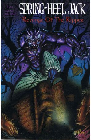 Spring-Heel Jack: Revenge of the Ripper 1 published by Rebel with cover art by Tim Vigil, Tony Harris