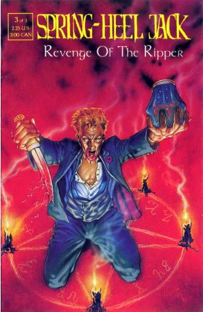 Spring-Heel Jack: Revenge of the Ripper 3 published by Rebel with cover art by Tim Vigil, Tony Harris
