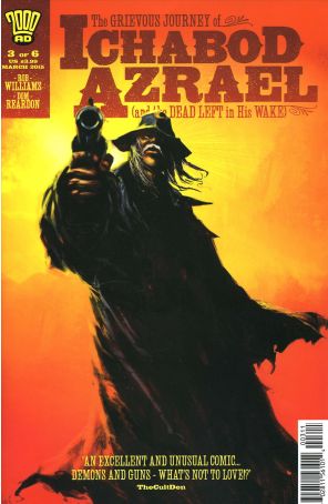 The Grievous Journey of Ichabod Azrael (and the Dead Left in His Wake) 3 published by Rebellion with cover art by Dom Reardon