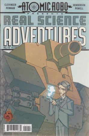 Atomic Robo Presents Real Science Adventures 12 published by Red 5 with cover art by Scott Wegener