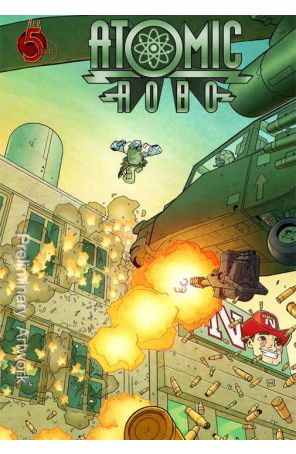 Atomic Robo and the Ghost of Station X 3 published by Red 5 with cover art by Scott Wegener