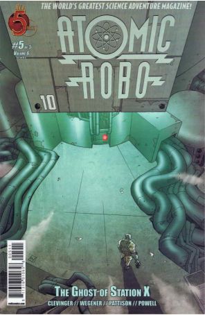 Atomic Robo and the Ghost of Station X 5 published by Red 5 with cover art by Scott Wegener