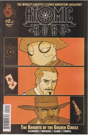 Atomic Robo and the Knights of the Golden Circle 2 published by Red 5 with cover art by Scott Wegener