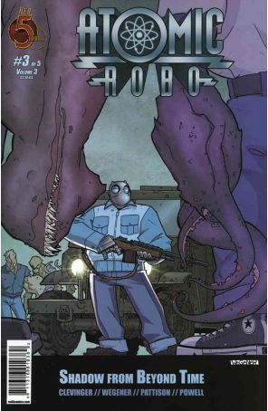 Atomic Robo and the Shadow From Beyond Time 3 published by Red 5 with cover art by Scott Wegener