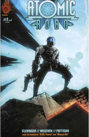 Atomic Robo 1 published by Red 5 with cover art by Michael Avon Oeming