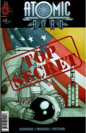 Atomic Robo 4 published by Red 5 with cover art by Michael Avon Oeming