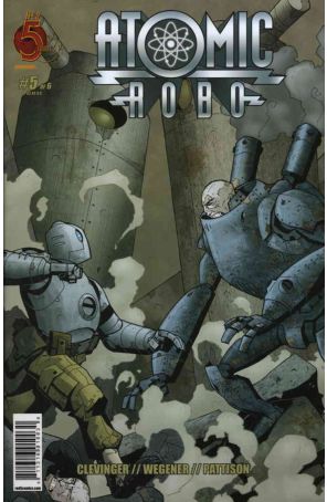Atomic Robo 5 published by Red 5 with cover art by Michael Avon Oeming