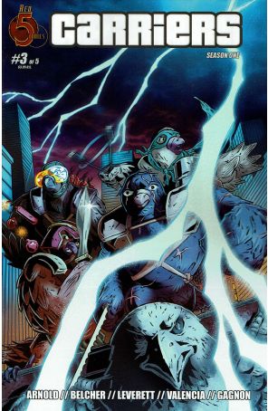 Carriers 3 published by Red 5 with cover art by Kurt Belcher