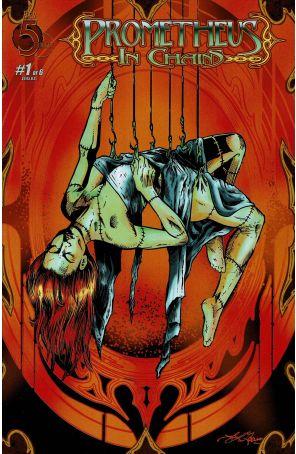 Prometheus in Chains 1A published by Red 5 with cover art by Les Lindon Garner