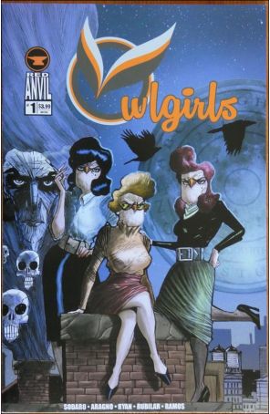 Owlgirls 1 published by Red Anvil with cover art by Rachele Aragno
