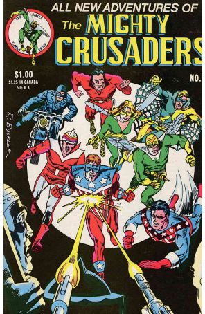 All New Adventures of the Mighty Crusaders 1 published by Red Circle with cover art by Rich Buckler
