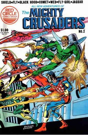 All New Adventures of the Mighty Crusaders 2 published by Red Circle with cover art by Rich Buckler
