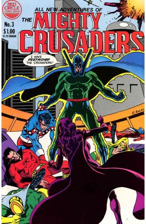 All New Adventures of the Mighty Crusaders 3 published by Red Circle with cover art by Rich Buckler