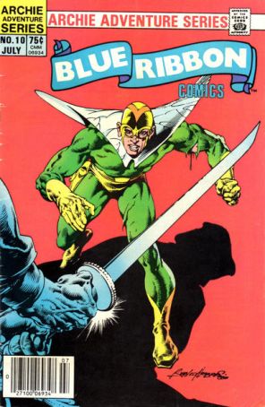 Blue Ribbon Comics (Vol. 2) 10 (Newsstand) published by Archie with cover art by Rudy Nebres
