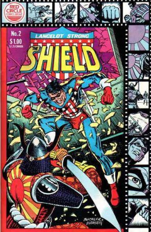 Lancelot Strong, the Shield 2 published by Red Circle with cover art by Rich Buckler