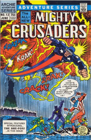 Mighty Crusaders (2nd Series) 12 published by Archie with cover art by Dick Ayers