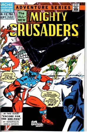 Mighty Crusaders (2nd Series) 13 published by Archie with cover art by Dick Ayers