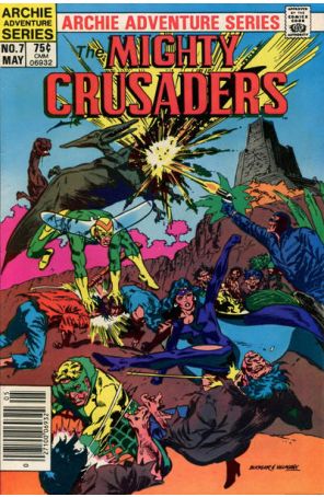 Mighty Crusaders (2nd Series) 7 (Newsstand) published by Archie with cover art by Rich Buckler