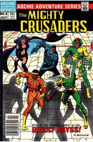 Mighty Crusaders (2nd Series) 8 (Newsstand) published by Archie with cover art by Rich Buckler