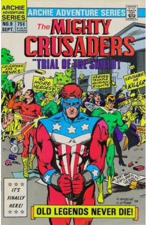 Mighty Crusaders (2nd Series) 9 published by Archie with cover art by Rich Buckler