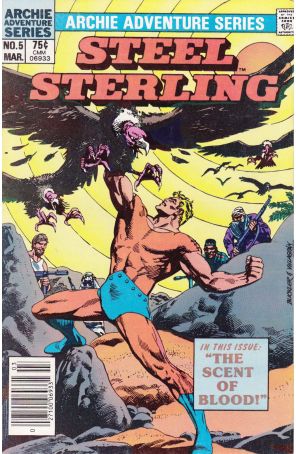 Steel Sterling 5 (Newsstand) published by Archie with cover art by Rich Buckler
