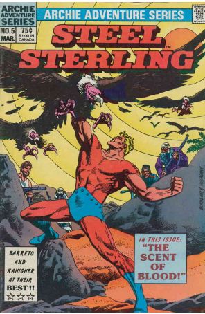 Steel Sterling 5 published by Archie with cover art by Rich Buckler