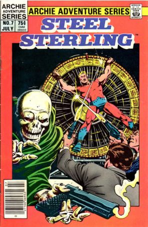 Steel Sterling 7 (Newsstand) published by Archie with cover art by Carmine Infantino