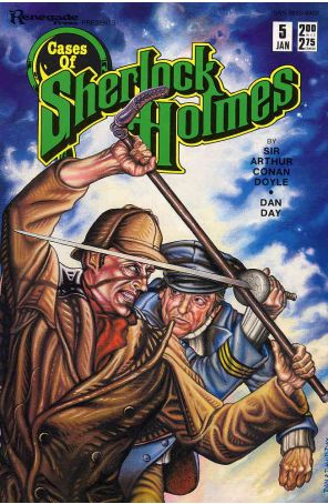 Cases of Sherlock Holmes 5 published by Renegade with cover art by Dan Day