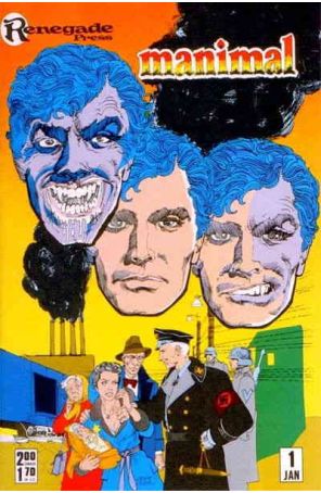 Manimal 1 published by Renegade with cover art by Ernie Colón