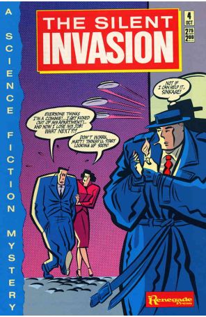 The Silent Invasion 4 published by Renegade with cover art by Michael Cherkas