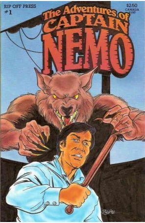 The Adventures of Captain Nemo 1 published by Rip Off with cover art by Rob Davis