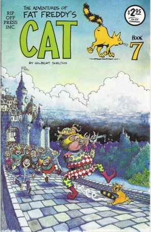 Fat Freddy's Cat 7 published by Rip Off with cover art by Gilbert Shelton