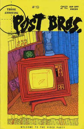 Post Brothers 19 published by Rip Off with cover art by Julian Kernes