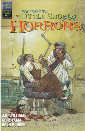 Welcome to the Little Shop of Horrors 2 published by Roger Corman's Cosmic Comics with cover art by Kilian Plunkett