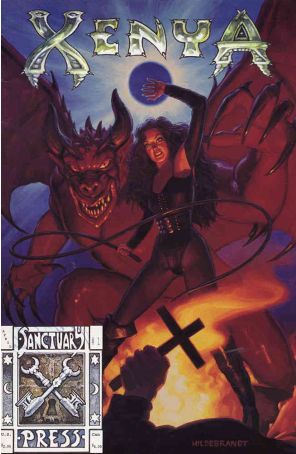 Xenya 1 published by Sanctuary with cover art by Greg Hildebrandt and Tim Hildebrandt