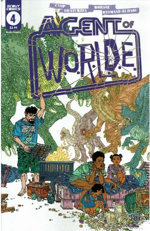 Agent of W.O.R.L.D.E. 4 published by Scout with cover art by Filya Bratukhin
