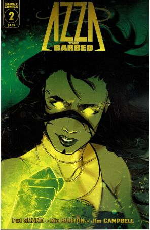 Azza the Barbed 2A published by Scout with cover art by Liana Kangas