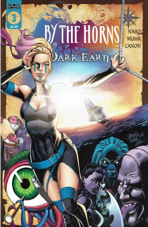 By the Horns Dark Earth 3 published by Scout with cover art by Jason Muhr and Steve Canon