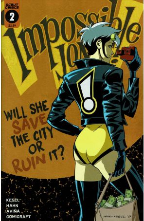 Impossible Jones (Scout) 2 published by Scout with cover art by David Hahn, Karl Kesel, and Tony Avina