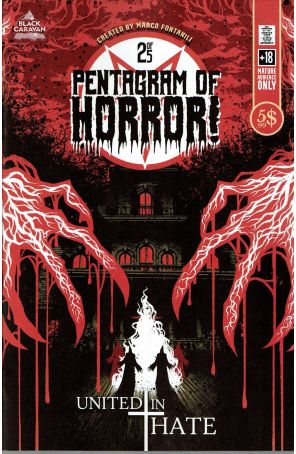 Pentagram of Horror! 2 published by Black Caravan with cover art by Marco Fontanili