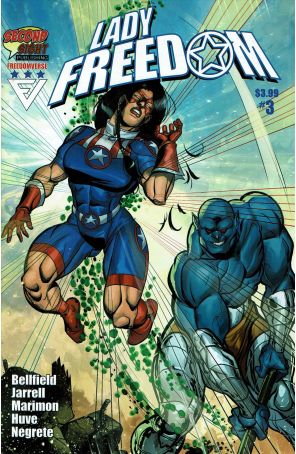 Lady Freedom 3A published by Second Sight with cover art by Larry Spike Jarrell