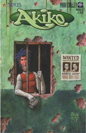 Akiko 22 published by Sirius with cover art by Mark Crilley