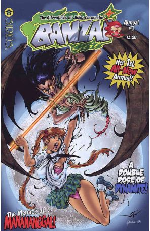 Banzai Girl Annual 1 published by Sirius with cover art by Jinky Cornado and Al Rio