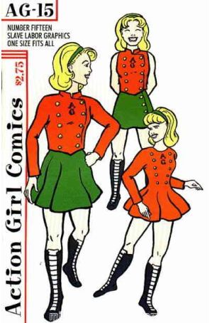 Action Girl Comics 15 published by Slave Labor with cover art by Sarah Dyer