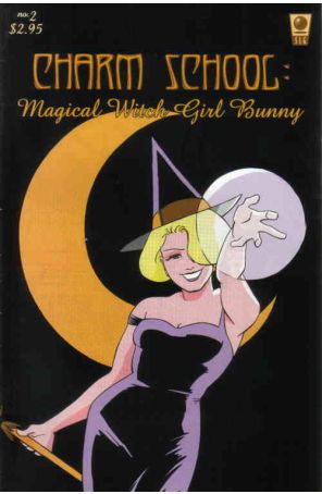 Charm School: Magical Witch Girl Bunny 2 published by Slave Labor with cover art by Elizabeth Watasin