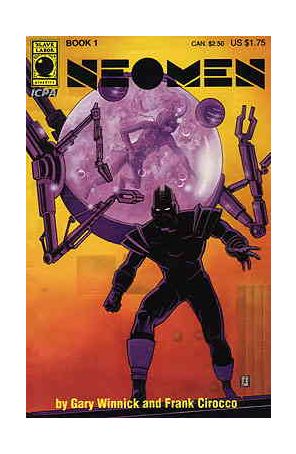 Neomen 1 published by Slave Labor with cover art by Frank Cirocco