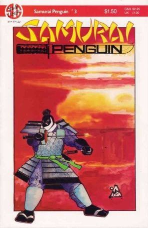 Samurai Penguin 3 published by Slave Labor with cover art by Mark Buck